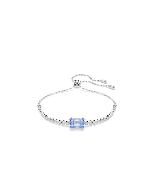スワロフスキー レディース アクセサリー ブレスレット・バングル・アンクレット Swarovski Matrix Tennis Mixed Cuts Green Rhodium Plated Bracelet Blue ブルー|ReVida 店