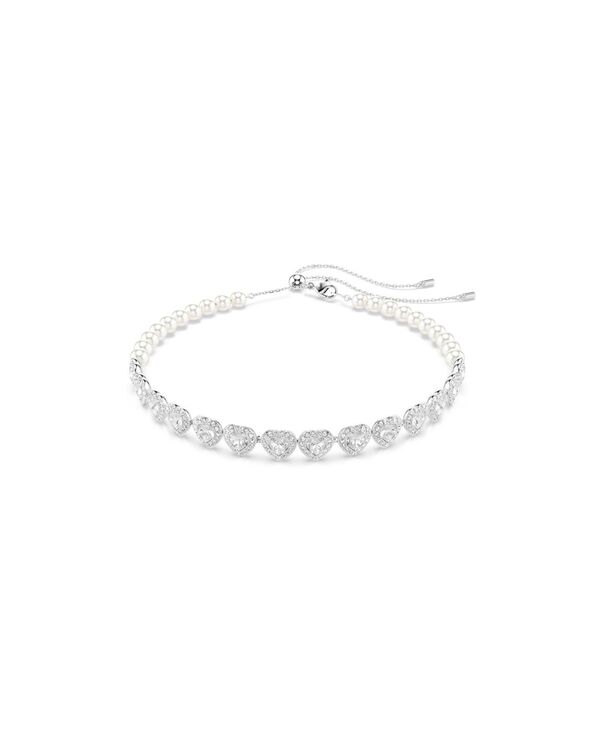 スワロフスキー レディース アクセサリー ネックレス・チョーカー・ペンダントトップ レース Ariana Grande x Swarovski Crystal Cultivated Pearls Mixed Cuts Choker Necklace Silver シルバー｜ReVida 店 53,280円
