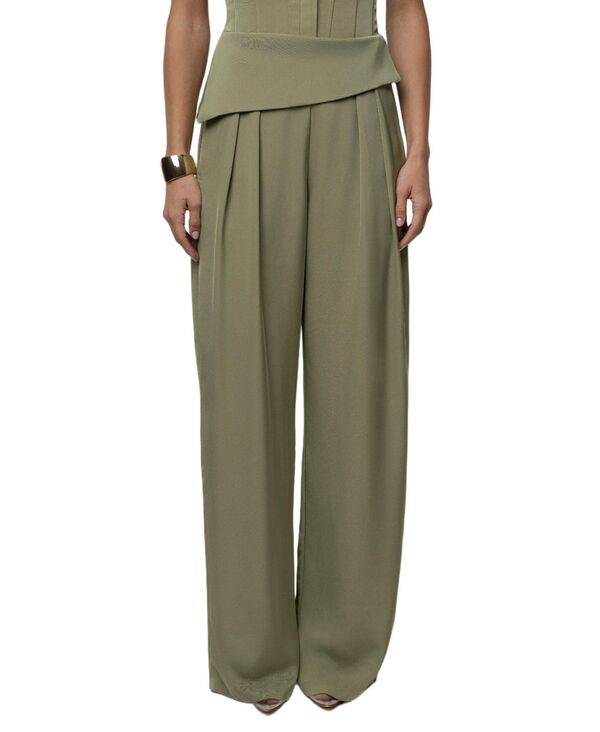 ジェイラックスレーベル レディース ボトムス カジュアルパンツ JLUXLABEL Women's Executive Trousers Green グリーン｜ReVida 店