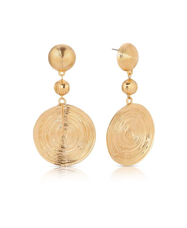 エティカ レディース アクセサリー ピアス・イヤリング ETTIKA Texturedisc 18K Gold-Plated Statement Earrings Gold ゴールド｜ReVida 店