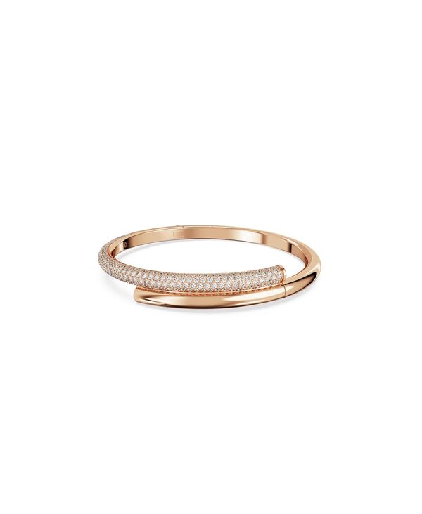 スワロフスキー レディース アクセサリー ブレスレット・バングル・アンクレット Swarovski Dextera Magneticlosure White Rose Gold-Tone Plated Bangle Rose Gold ゴールド｜ReVida 店