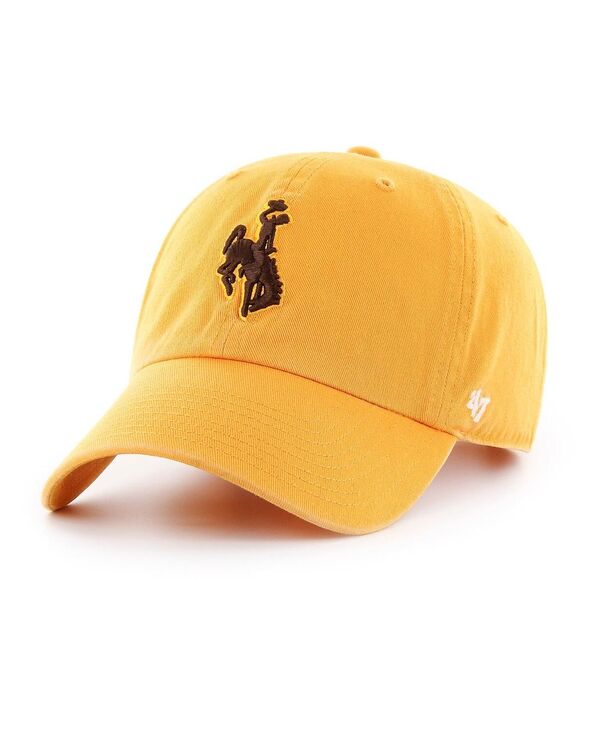 47 ブランド メンズ アクセサリー 帽子 ヴィンテージ '47 Brand Men's Gold Wyoming Cowboys Vintage Clean Up Adjustable Hat Gold ゴールド｜ReVida 店 9,225円
