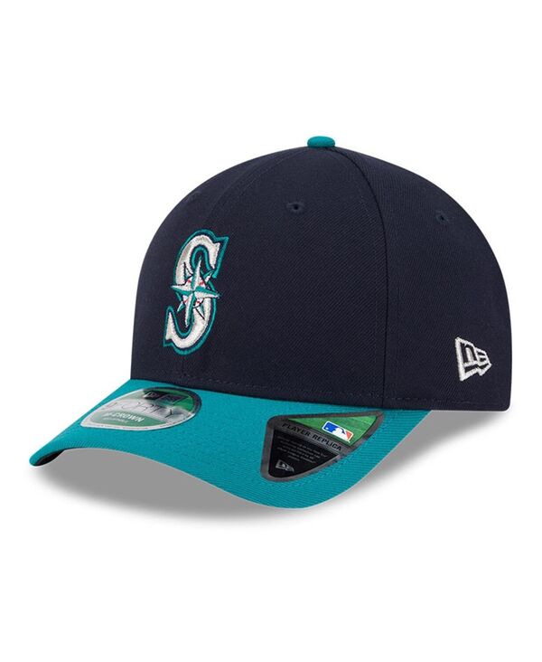 ニューエラ メンズ アクセサリー 帽子 New Era Men's Navy Seattle Mariners Playereplica 9FORTY Adjustable Hat Navy ネイビー|ReVida 店