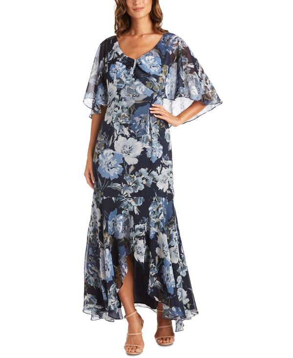 送料無料 High Low Floralレディースファッション アールアンドエムリチャーズ サイズ交換無料 レディース トップス トップス アールアンドエムリチャーズ Navy Navy Floral ワンピース ワンピース レディース Petite Embellished High Low Gown Navy Floral Revida 店