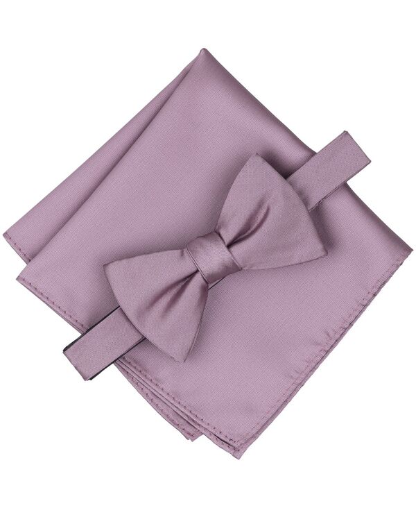 アルファニ メンズ アクセサリー ネクタイ Alfani Men's Textu red Bow Tie and Pocket Square Set Brick｜ReVida 店