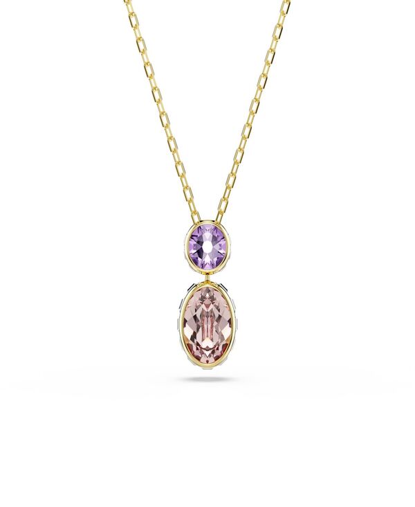 スワロフスキー レディース アクセサリー ネックレス・チョーカー・ペンダントトップ レース Swarovski Gold-Tone Plated Chroma Pendant Necklace Open ゴールド|ReVida 店