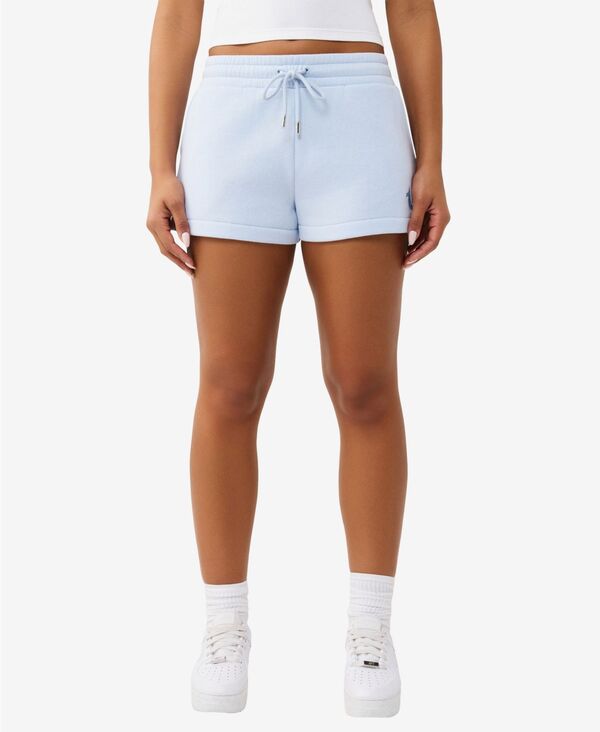 トゥルーレリジョン レディース ボトムス ハーフパンツ・ショーツ ショートパンツ 刺繍 True Religion Women's Embroide red Lounge Shorts Cashmere Blue ブルー｜ReVida 店 22,792円