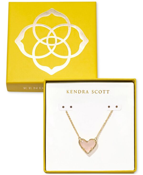 ケンドラスコット レディース アクセサリー ネックレス・チョーカー・ペンダントトップ レース Kendra Scott 14k Gold-Plated Gemstone Heart Pendant Necklace New/Gold Rose ゴールド｜ReVida 店 15,360円