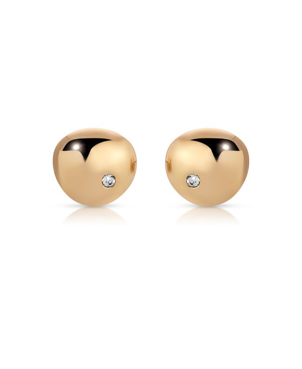 エティカ レディース アクセサリー ピアス・イヤリング ETTIKA Polished Pebble Single Crystal Stud Earrings Gold ゴールド｜ReVida 店