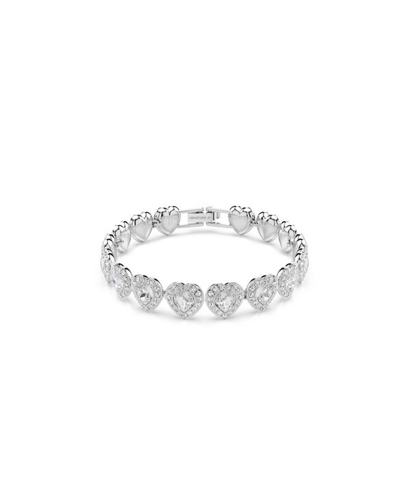 スワロフスキー レディース アクセサリー ブレスレット・バングル・アンクレット Ariana Grande x Swarovski Rhodium Plated Heart Mixed Cuts Tennis Bracelet Silver シルバー|ReVida 店