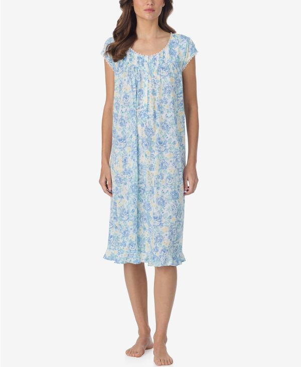 エイレーンウェスト レディース アンダーウェア ナイトウェア キャップスリーブ キャップ Eileen West Women's Cap-Sleeve Waltz Nightgown Blue ブルー｜ReVida 店 17,985円