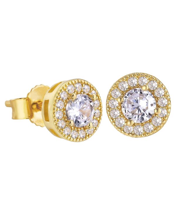 ローナ サットン メンズ アクセサリー ピアス・イヤリング Rhona Sutton Men's Cubic Zirconia Iced Stud Earrings Gold ゴールド｜ReVida 店