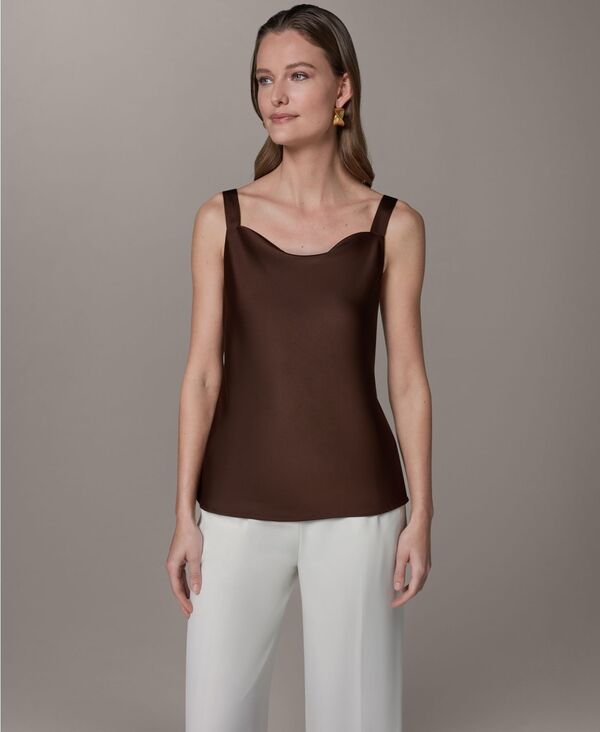 ダナ キャラン ニューヨーク レディース トップス シャツ Donna Karanew York Women's Cowl Neck Camisole Canyon|ReVida 店