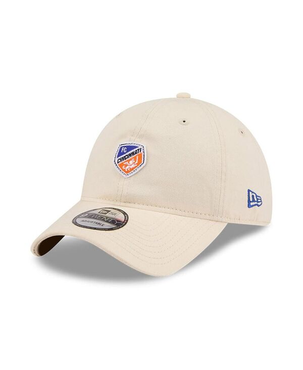 ニューエラ メンズ アクセサリー 帽子 ロゴ New Era Men's Beige FCincinnati Micro Team Logo 9TWENTY Adjustable Hat Beige ベージュ|ReVida 店