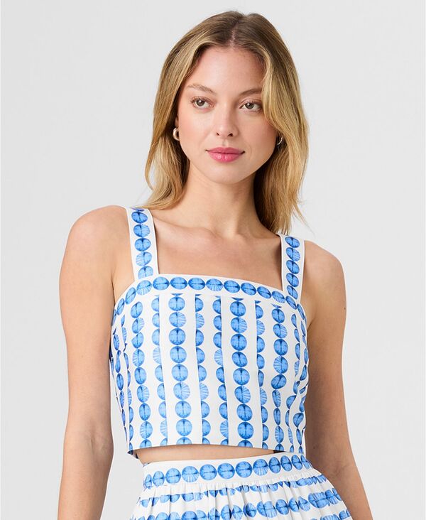 フレンチコネクション レディース トップス シャツ ノースリーブ French Connection Women'structu red Sleeveless Taffeta Top True Blue ブルー|ReVida 店