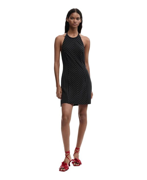 デジグアル レディース トップス ワンピース ミニ ホルター Desigual Women's Mini halter dress Dark blue ブルー|ReVida 店