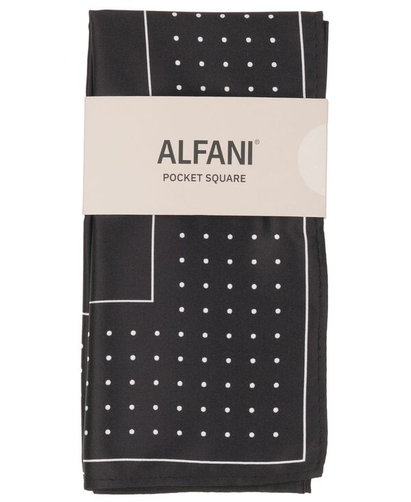 アルファニ メンズ アクセサリー ネクタイ Alfani Men's Bravo Dot Pocket Square Black ブラック｜ReVida 店