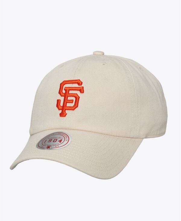 ミッチェル&ネス メンズ アクセサリー 帽子 Mitchell & Ness Men's and Women's Cream San Francisco Giants Off-Season 1904 Strapback Adjustable Hat Cream クリーム｜ReVida 店