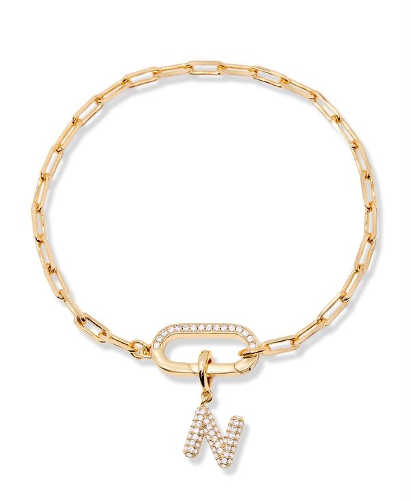 ブルックアンドヨーク レディース アクセサリー ブレスレット・バングル・アンクレット brook & york Petra Initial Charm Braceletter N|ReVida 店