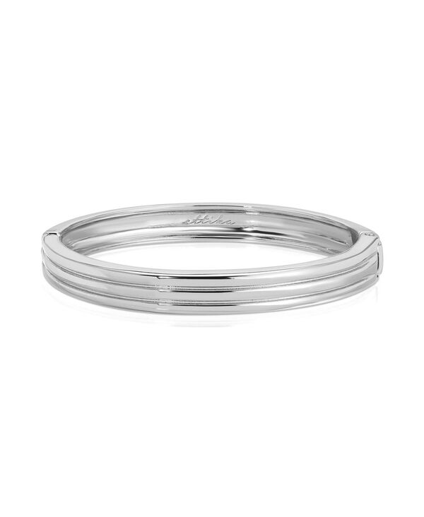 エティカ レディース アクセサリー ブレスレット・バングル・アンクレット ETTIKA Etched Stacking Bangle Silver シルバー|ReVida 店