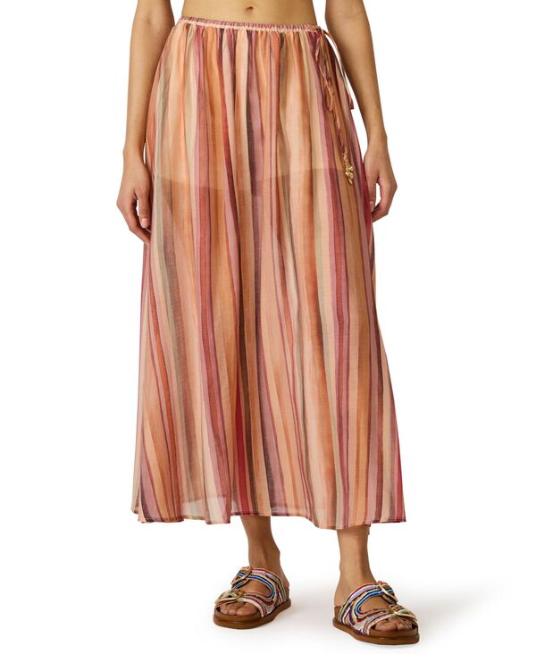 スティーブ マデン レディース ボトムスカート マキシ Steve Madden Women'shiloh Maxi Skirt Painted Stripe ストライプ|ReVida 店