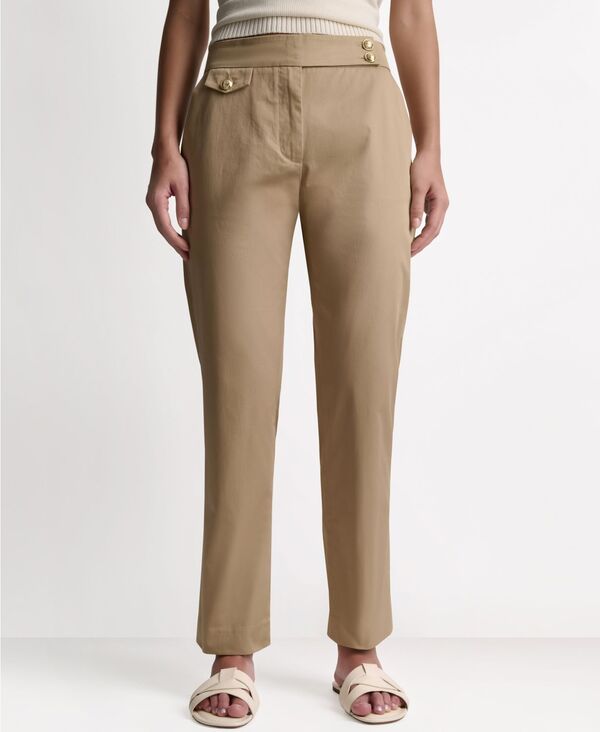 ビーシビージー レディース ボトムス カジュアルパンツ BCBG Women'straight-Leg Mid-Rise Pants French Sand サンド｜ReVida 店