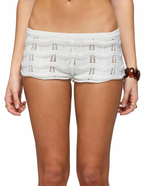 アディクテッド レディース ボトムス ハーフパンツ・ショーツ ショートパンツ Edikted Women's Isola Crochet Shorts Cream クリーム|ReVida 店