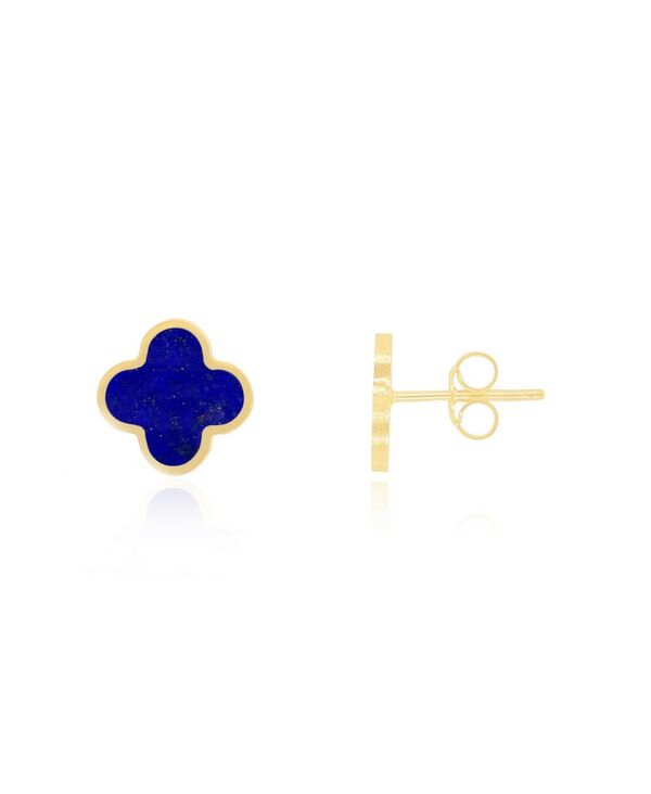ザ・ラブリー レディース アクセサリー ピアス・イヤリング The Lovery Smallapis Clover Stud Earrings 14K Lapis ゴールド｜ReVida 店