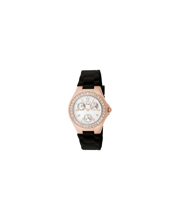インビクタ レディース アクセサリー 腕時計 Invicta Women's 1645 Angel Quartz Multifunction White Dial Watch Black ブラック|ReVida 店