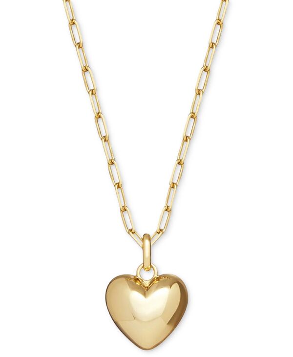 アナルイサ レディース アクセサリー ネックレス・チョーカー・ペンダントトップ レース Ana Luisa Lev Puffed Gold-Plated Heart Necklace Gold ゴールド｜ReVida 店