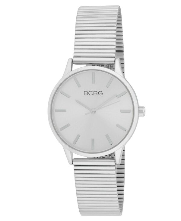 ビーシビージー レディース アクセサリー 腕時計 Tシャツ BCBG Women's Quartz Round Silver Stainlessteel Watch 34mm Silver シルバー｜ReVida 店