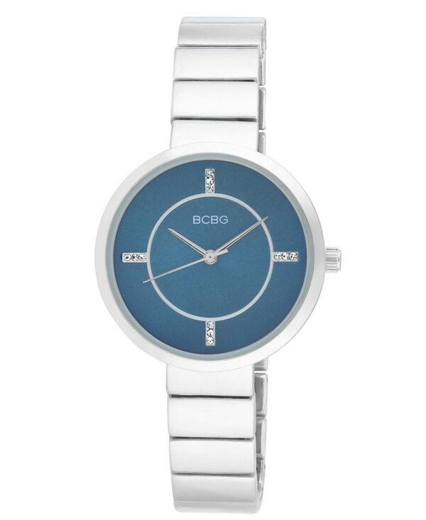 ビーシビージー レディース アクセサリー 腕時計 Tシャツ BCBG Women's Quartz Round Silver Stainlessteel Watch 36mm Silver シルバー|ReVida 店