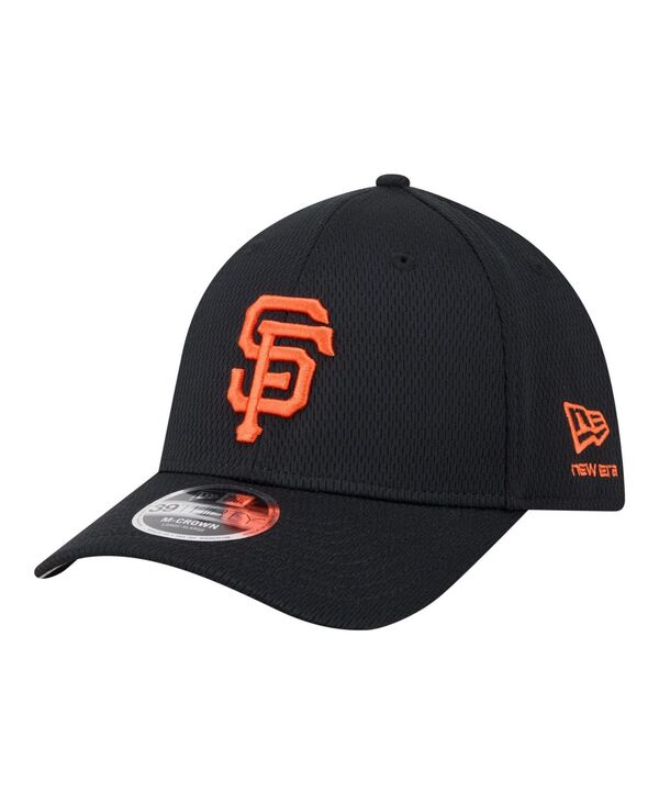 ニューエラ メンズ アクセサリー 帽子 New Era Men's Black San Francisco Giants Dash 39THIRTY Flex Hat Black ブラック｜ReVida 店