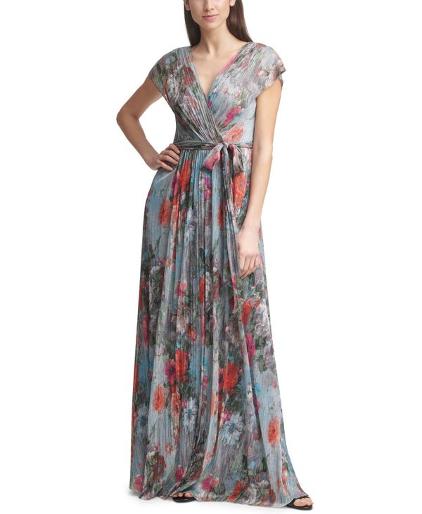 レディースファッション ワンピース 今年も話題の ワンピース レディース エリザジェイ トップス Multi Blue Gown Floral Print Happychildrensdaycare Net