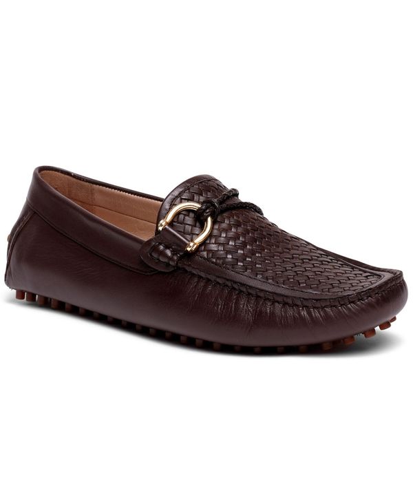 カルロスサンタナ メンズ シューズ スリッポン・ローファー レザー ローファー Carlos by Carlos Santana Men's Malone Interweave Driver Leather Loafer Slip-On Casual Shoe Coffee コーヒー|ReVida 店