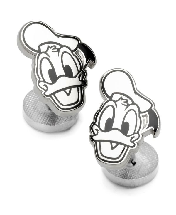 ディズニー メンズ カフスボタン アクセサリー Men S Donald Duck Face Cufflinks Silver Tone Brandingidentitydesign Com