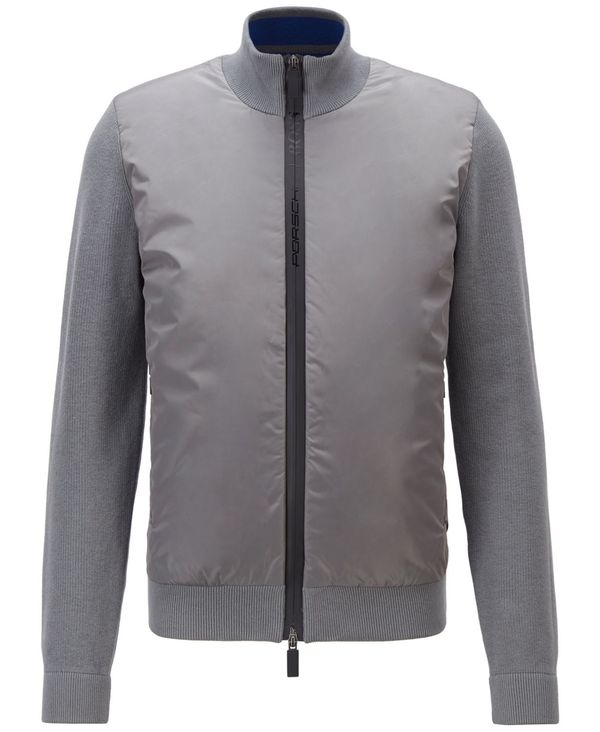 ヒューゴボス メンズ ジャケット ブルゾン アウター Boss Men S Zip Through Padded Jacket Open Grey Brandingidentitydesign Com