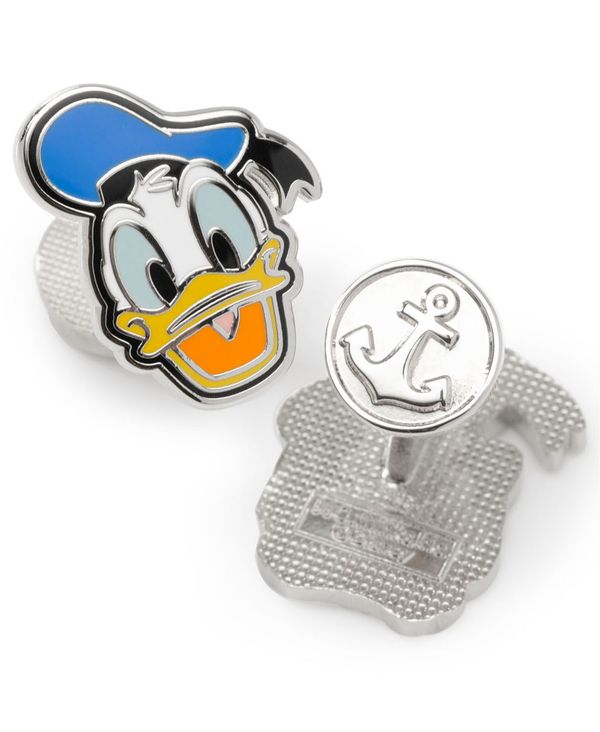 ディズニー メンズ カフスボタン アクセサリー Men S Donald Duck Two Faces Cufflinks Silver Tone Tacoyo Gelderland Nl