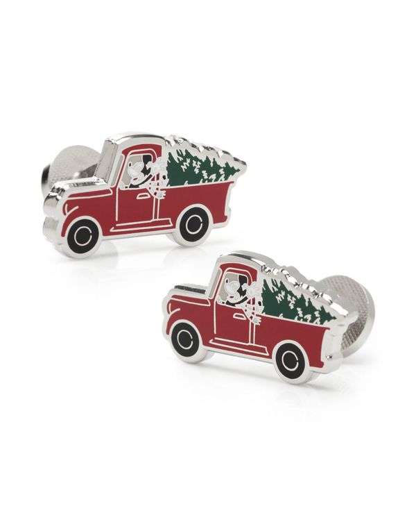 ディズニー メンズ カフスボタン アクセサリー Men S Mickey Mouse Holiday Truck Cufflinks Red Andapt Com