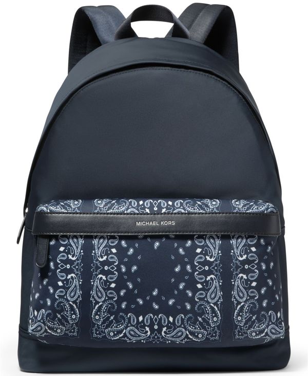 マイケルコース メンズ バックパック リュックサック バッグ Men S Kent Bandana Print Backpack White Midnight Bouncesociety Com