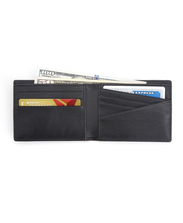 ロイス メンズ 財布 アクセサリー Men's RFID Blocking Slim Bifold Wallet Black いよいよ人気ブランド