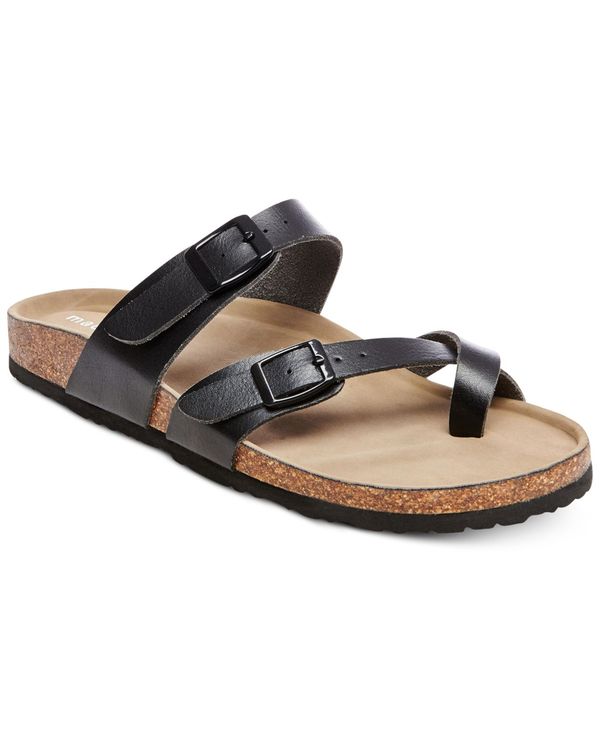 マッデンガール レディース シューズ サンダル Madden Girl Bryceee Footbed Sandals Black ブラック｜ReVida 店