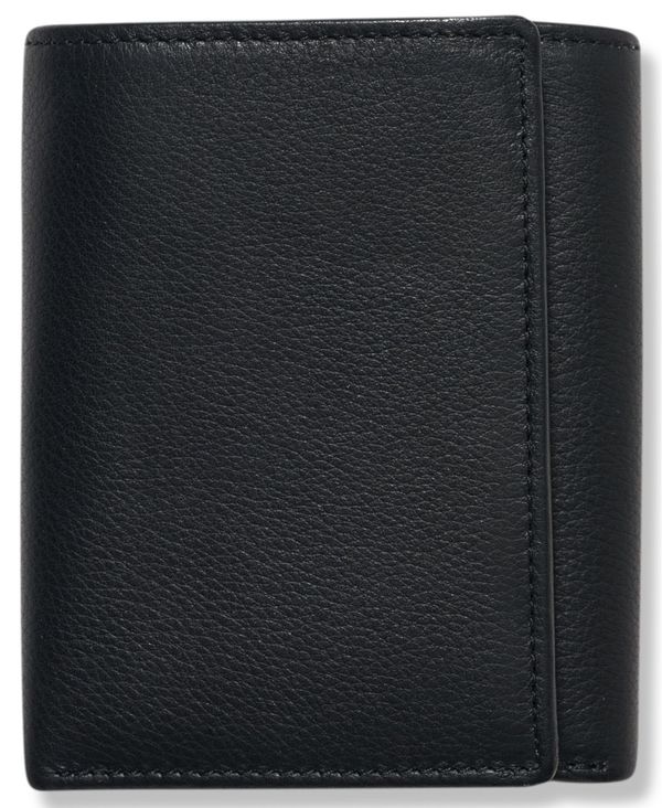 ペリーエリス メンズ アクセサリー 財布 レザー Perry Ellis Portfolio Men's Leather Park Avenue Trifold Wallet BLACK ブラック 11,005円