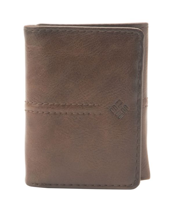 コロンビア メンズ 財布 アクセサリー Men S Rfid Trifold Leather Wallet Brown Andapt Com