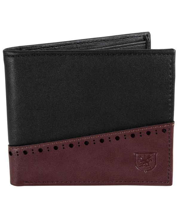 ステイシーアダムス メンズ 財布 アクセサリー Men S Bifold Wallet With Two Tone Color Black Andapt Com