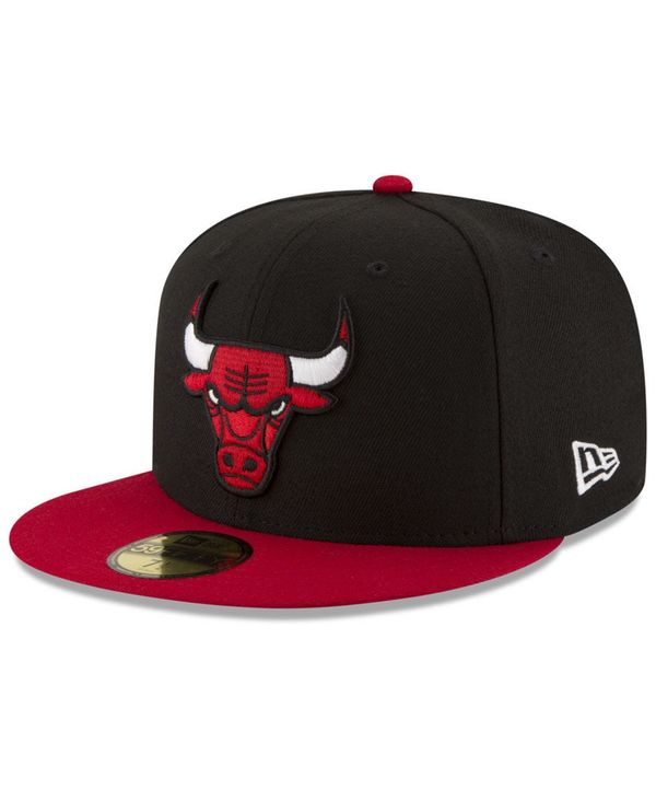 ニューエラ メンズ 帽子 アクセサリー Chicago Bulls Basic 2 Tone 59fifty Fitted Cap Black Red Daicelssa Az Com