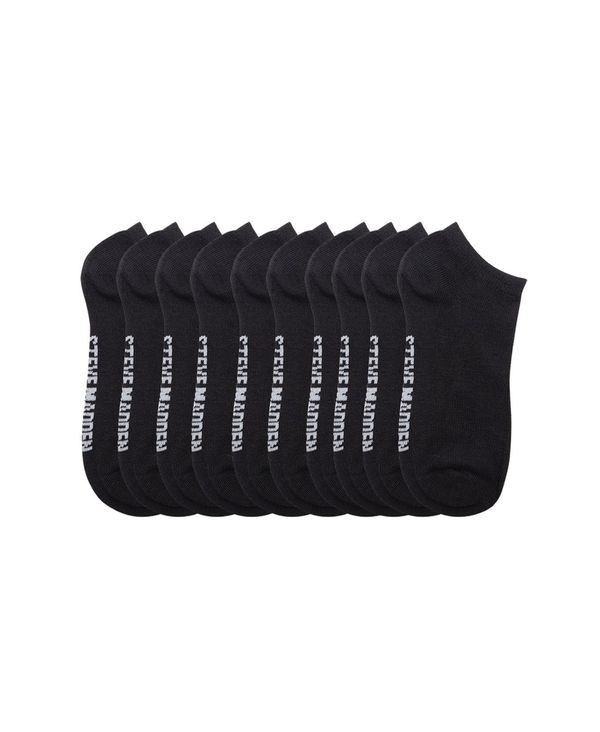 スティーブ マデン レディース 靴下 アンダーウェア Women S Low Cut Socks Pack Of 10 Black Netsystemtech Com