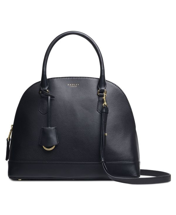 ラドリー ロンドン レディース ハンドバッグ バッグ Anchor Mews Medium Leather Dome Satchel Black Andapt Com