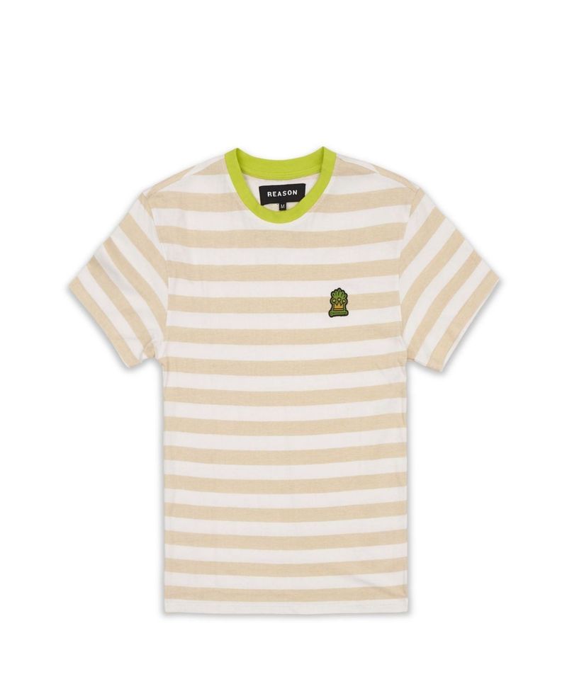 安い リーズン メンズ Tシャツ トップス Men S Break Time Stripe Tee White 正規激安 Tiqs Com Br