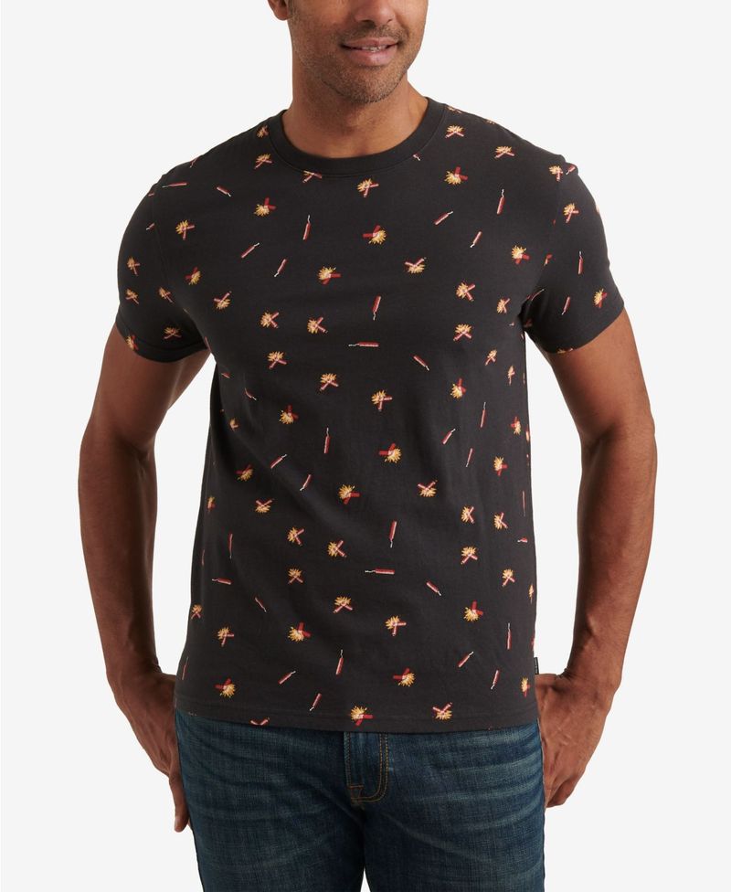 ディズニープリンセスのベビーグッズも大集合 メンズ ラッキーブランド Tシャツ Phantom T Shirt Neck Crew Allover Cracker Fire Men S トップス 51 Phanto Www Mamanminimaliste Com